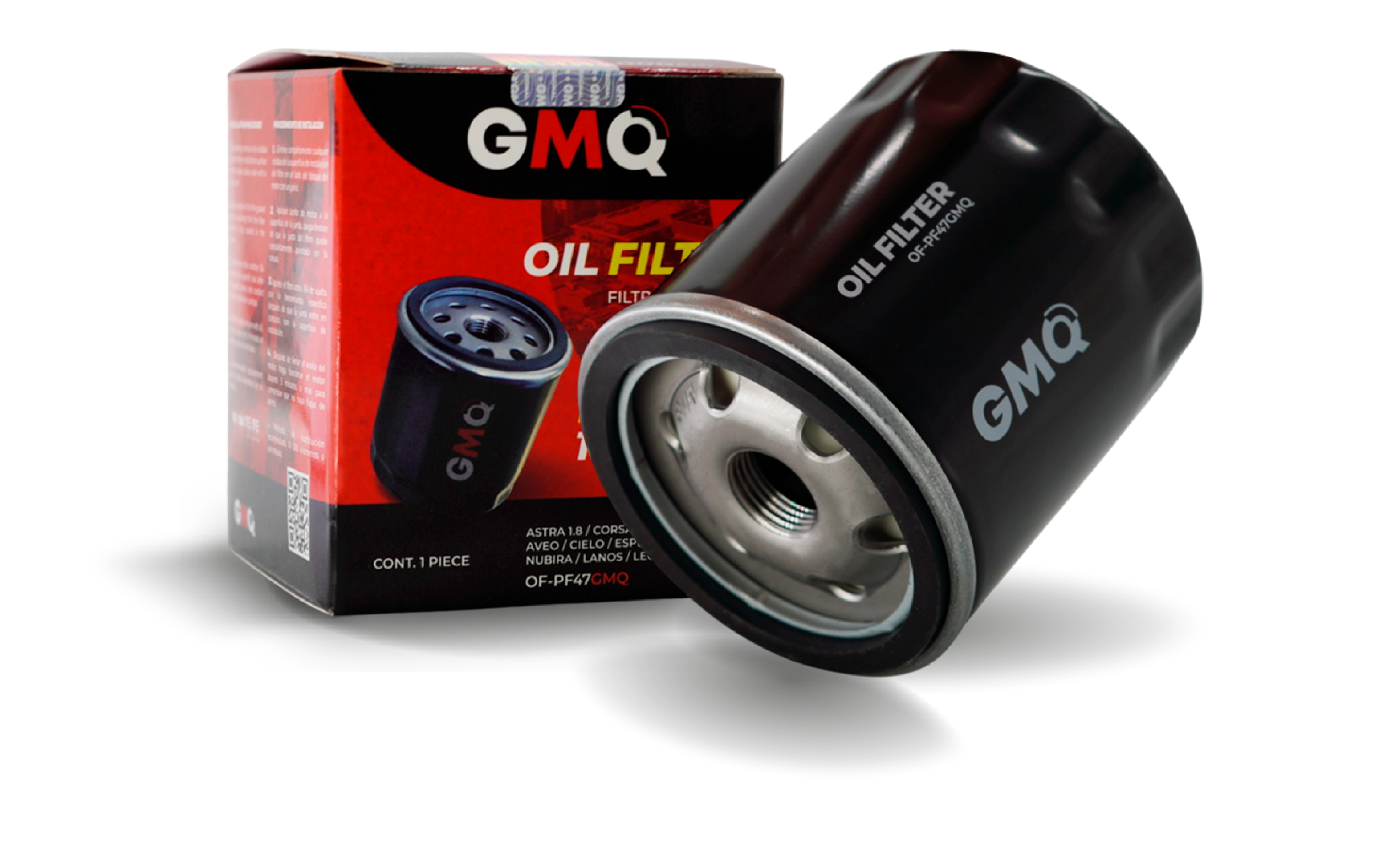 Filtro de aceite GMQ con empaque