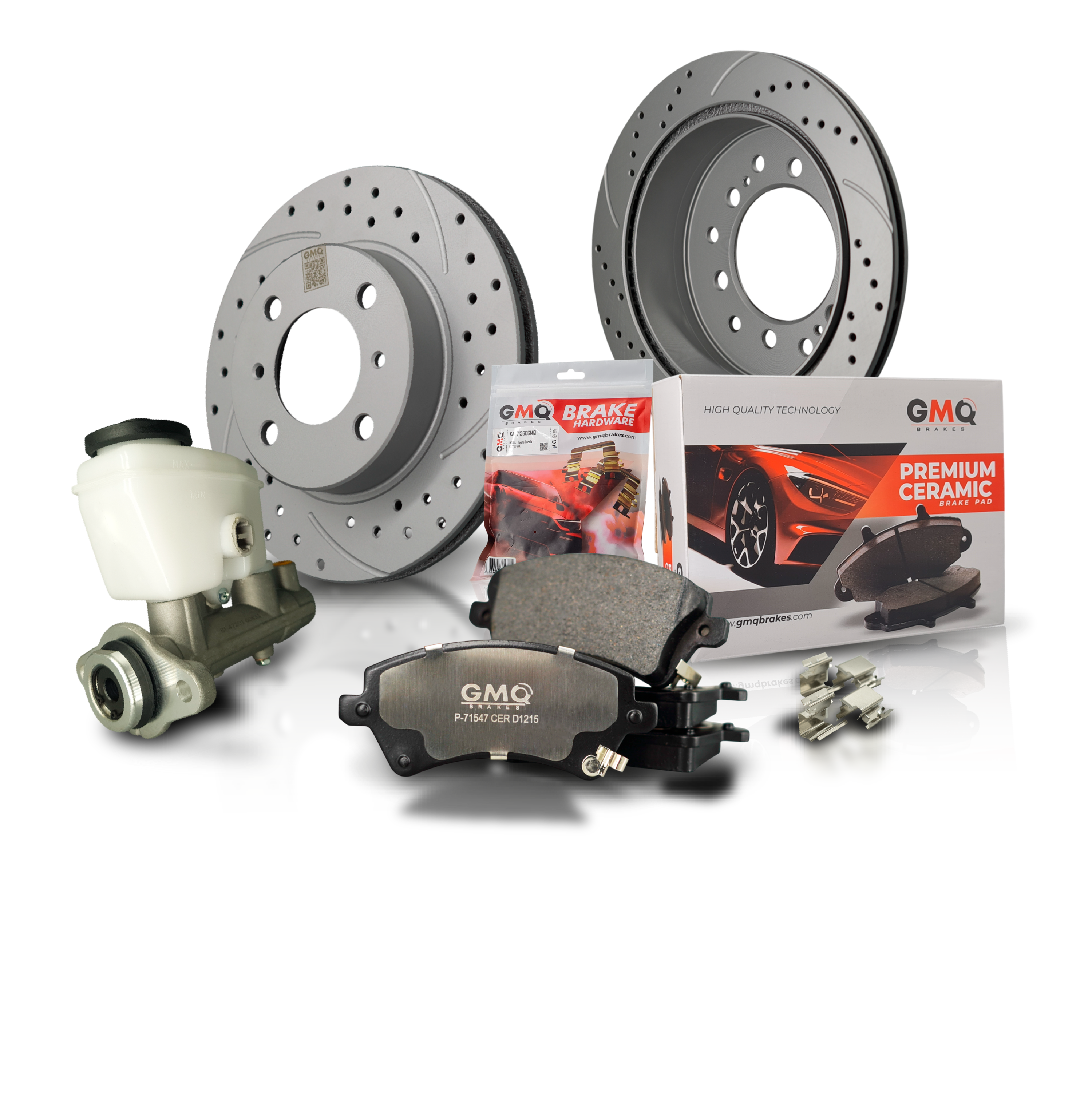 Productos GMQ Brakes: discos, pastillas y accesorios de freno